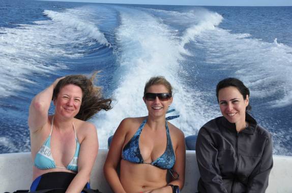 A caminho do Blue Hole, na grande barreira de corais, em Belize